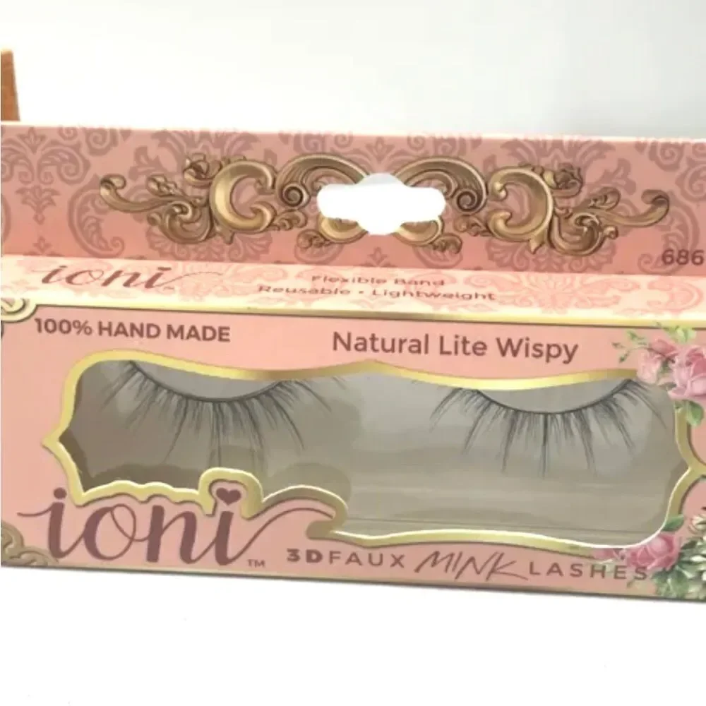 Ioni Faux Mink Lashes Handmade Eyelash Wispy Dramatic Full Dramatic Lite 3 Pc